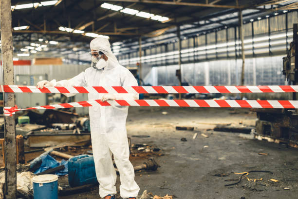Professional Sewage Cleanup technician working in Baltimore, OH